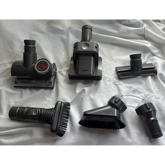 Lot Of 5 Dyson Vacuum Attachments. Tangle Free Turbine Turbo Pet Brush. Tested - Picture 1 of 10